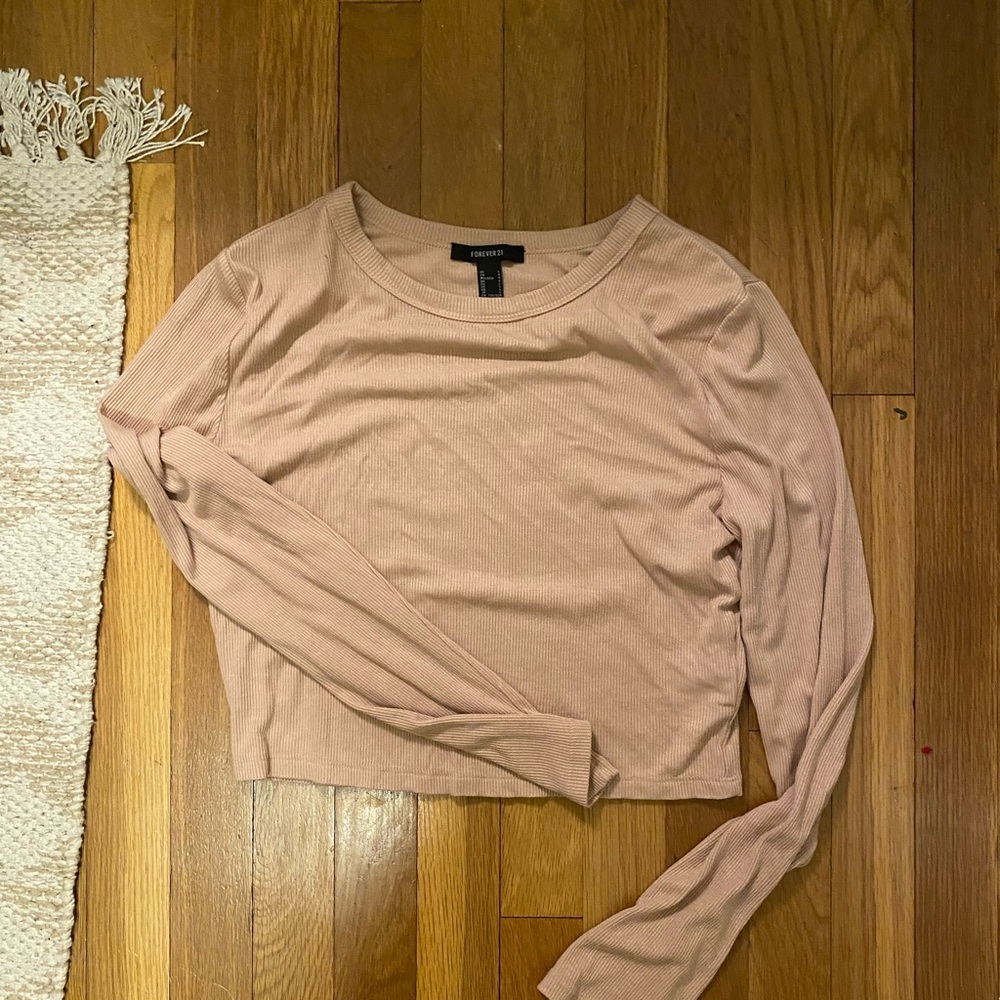 Peach Pink Forever 21 Longsleeve